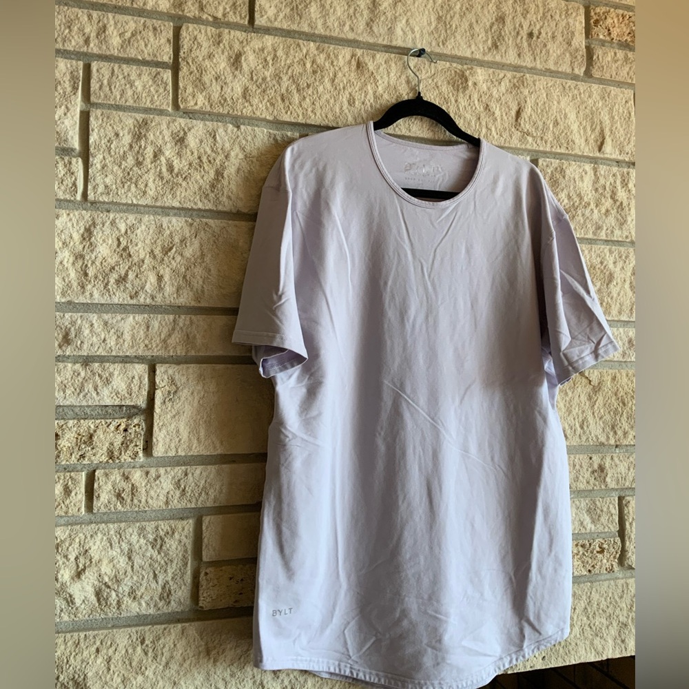 BYLT Men's Light Grey T-Shirt XL